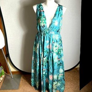 H&M women floral maxi dress size XL nwot